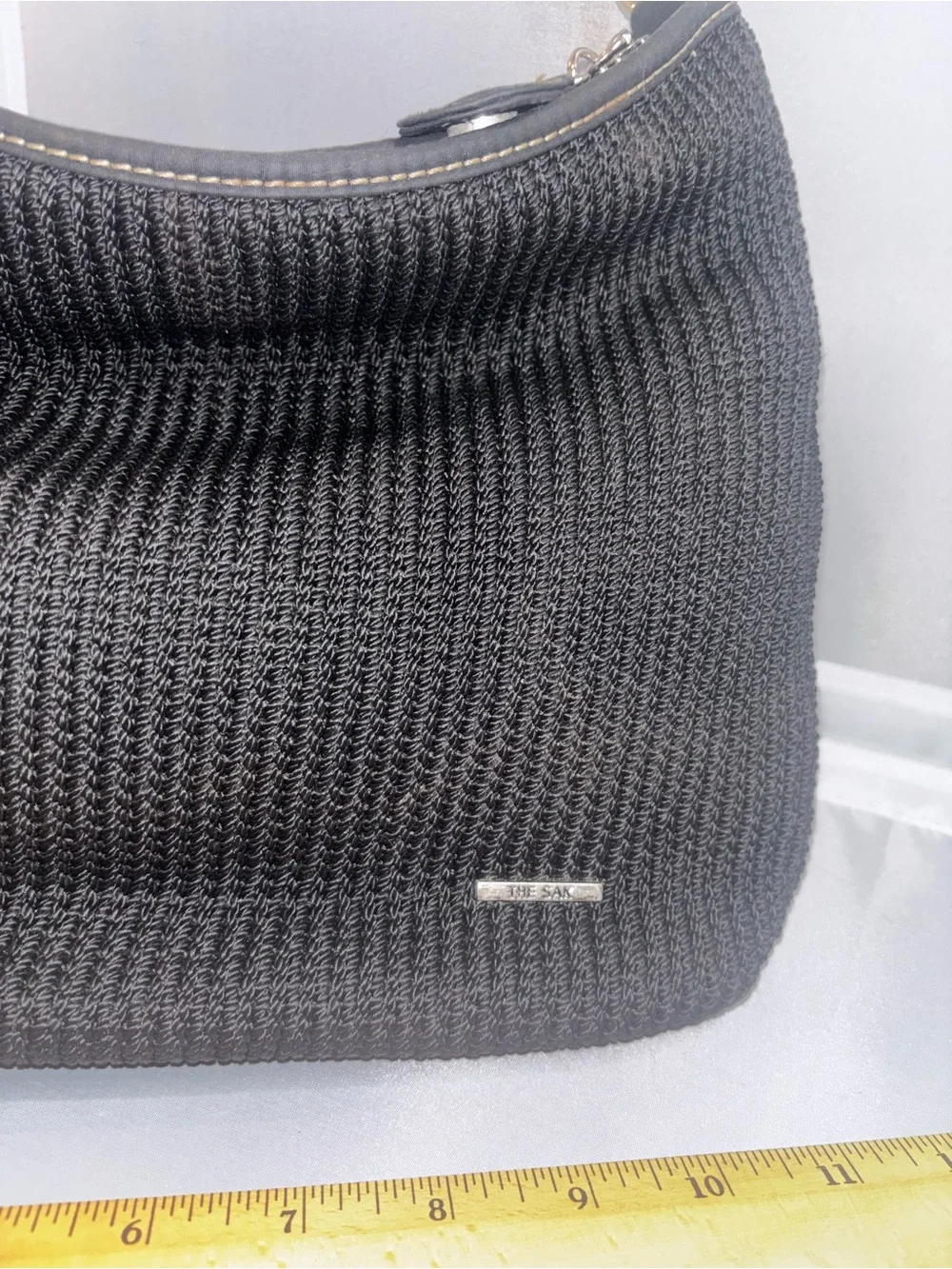 The Sak Classic Black Knit Shoulder Bag – Women